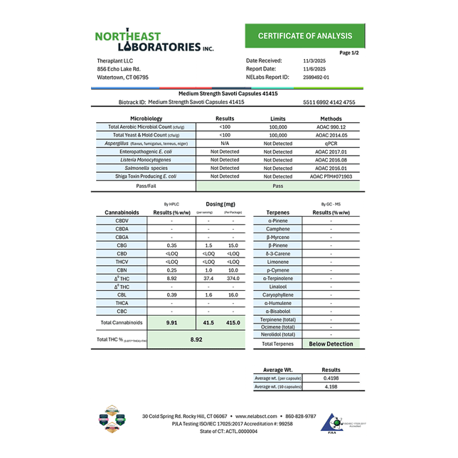 Theraplant - Savoti (S) Capsules (37.4mg 10pk) C0040001415 - Image 3 Theraplant - Savoti (S) Capsules (37.4mg 10pk) C0040001415 - Image 3