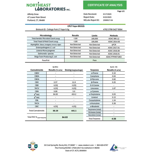 Affinity Grow C Park (S) LT Vape Cartridge C0090000663 - Image 3 Affinity Grow C Park (S) LT Vape Cartridge C0090000663 - Image 3