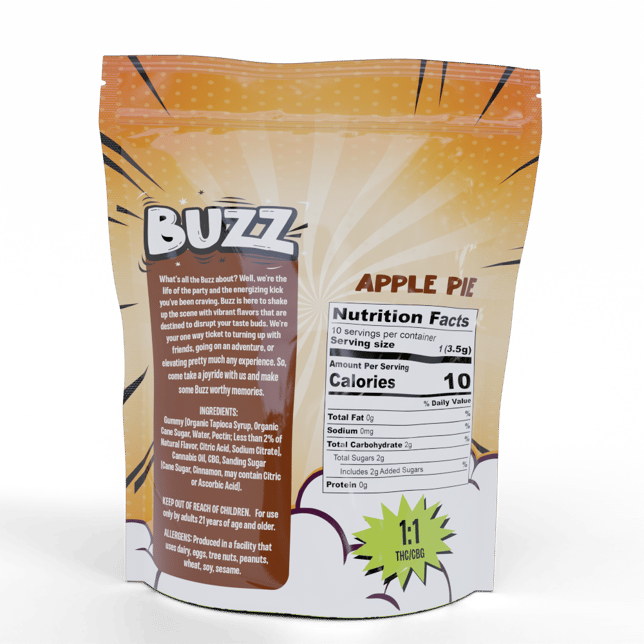 1:1 Apple Pie [10pk] (100mg THC/100mg CBG) - Image 2
