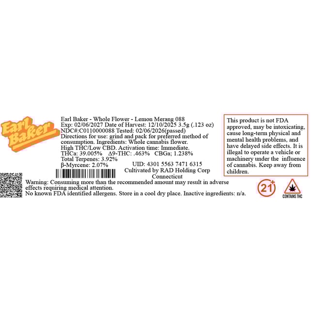 Earl Baker - Lemon Merang (S) Flower  C0110000088 - Image 2