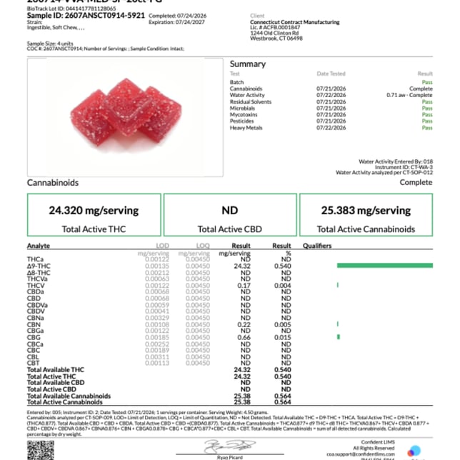 Viva - Strawberry Fiesta (I) RSO Gummies (24.32mg 20pk) C0060000603 - Image 3