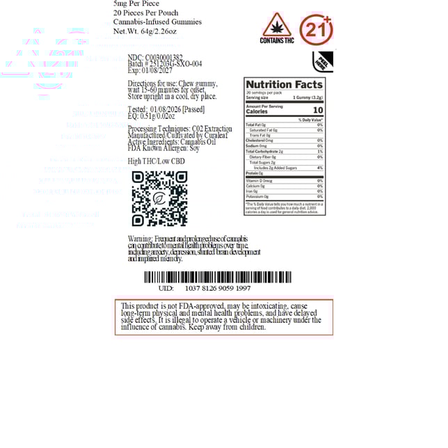 Select - Orange Matter (H) X Bites (5mg 20pk) C0030001382 - Image 4