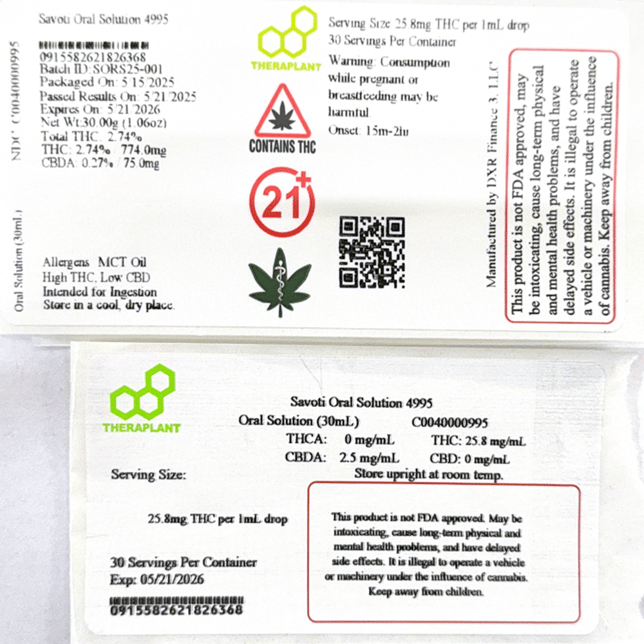 Theraplant - Savoti (S) Oral Solution (30mL) C0040000995 - Image 2 Theraplant - Savoti (S) Oral Solution (30mL) C0040000995 - Image 2