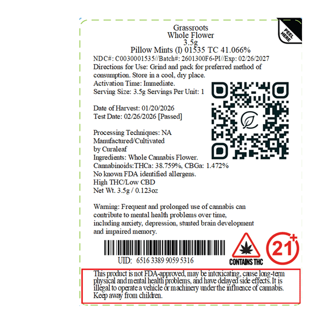 Grassroots - Pillow Mints (I) Flower C0030001535 - Image 2 Grassroots - Pillow Mints (I) Flower C0030001535 - Image 2