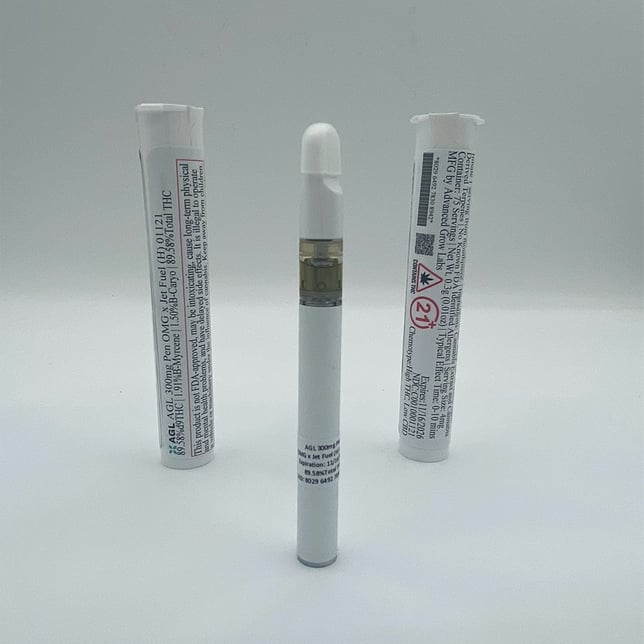 AGL - OMG x Jet Fuel (H) Disposable Vape (0.3g) C0010001121 - Image 2