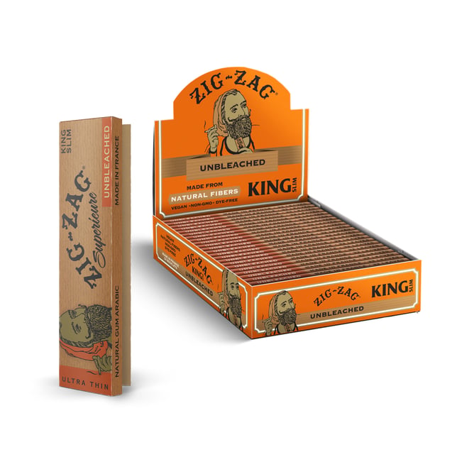Unbleached Ultra Thin Rolling Papers - King Slim (108mm) - Image 7