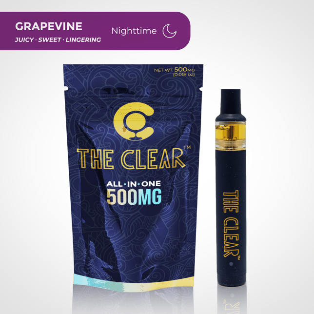 The Clear Original All in One Disposable 500mg | Grapevine - Image 1