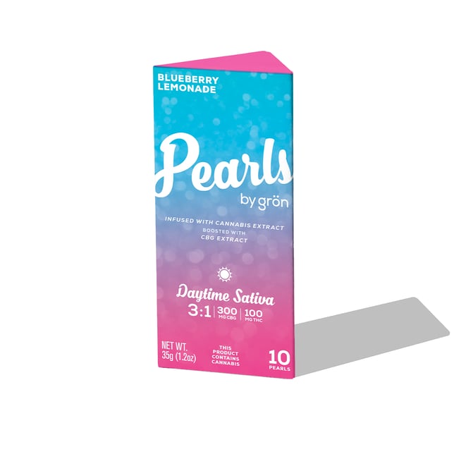3:1 Blueberry Lemonade Pearls - Daytime Sativa (300mg CBG / 100mg THC) - Image 2