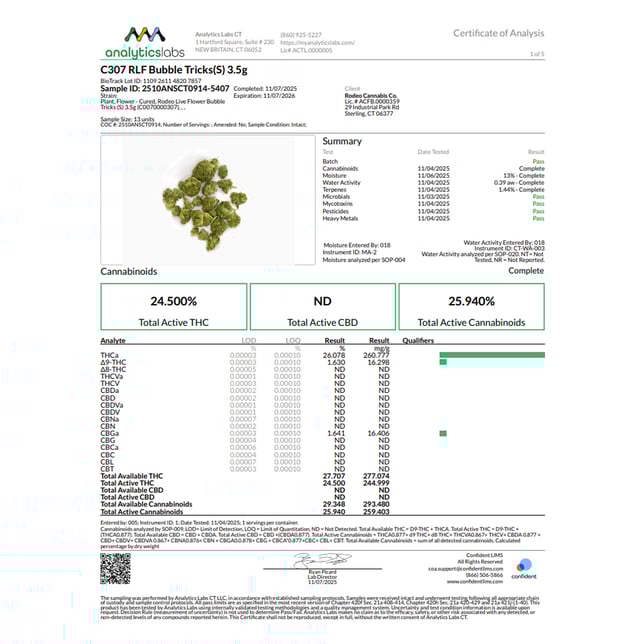 Rodeo Cannabis - Bubble Tricks (S) Flower  C0070000307 *NP - Image 3