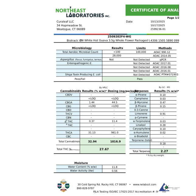Curaleaf - White Hot Guava (H) Flower C0030001126 - Image 5 Curaleaf - White Hot Guava (H) Flower C0030001126 - Image 5