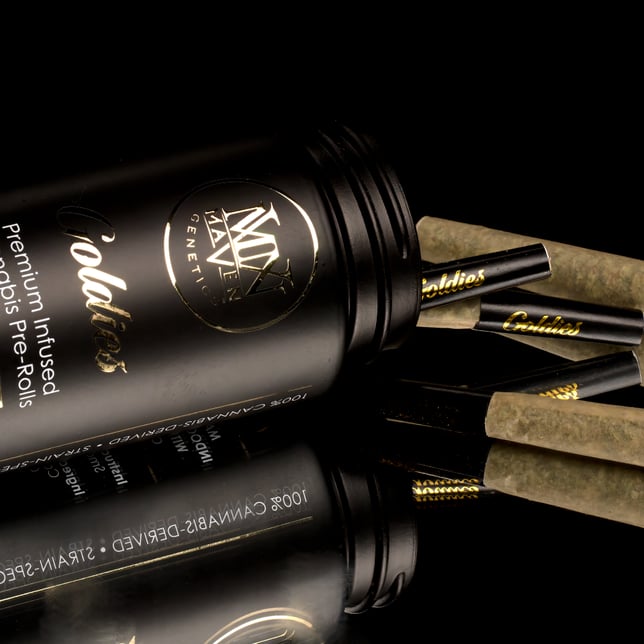 French Butter Goldies Infused Pre-Rolls 5-Pack [3g] - Image 4