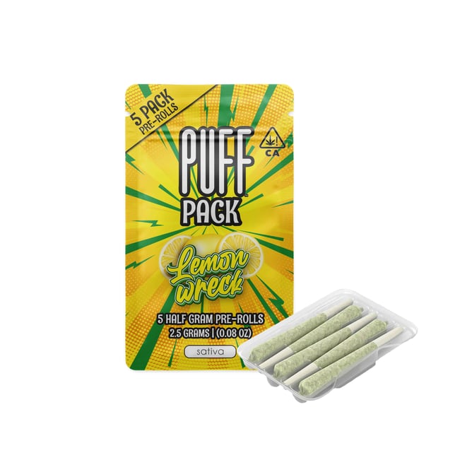 Lemon Wreck - Sativa - 5 Pack [2.5g] - Image 2