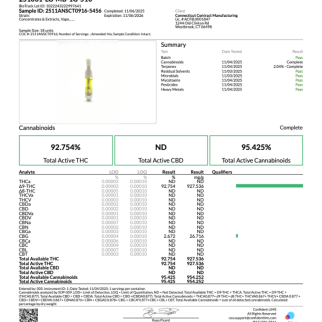 Lighthouse  Motorbreath (I) Live Resin Vape Cartridge  C0060000340 - Image 3