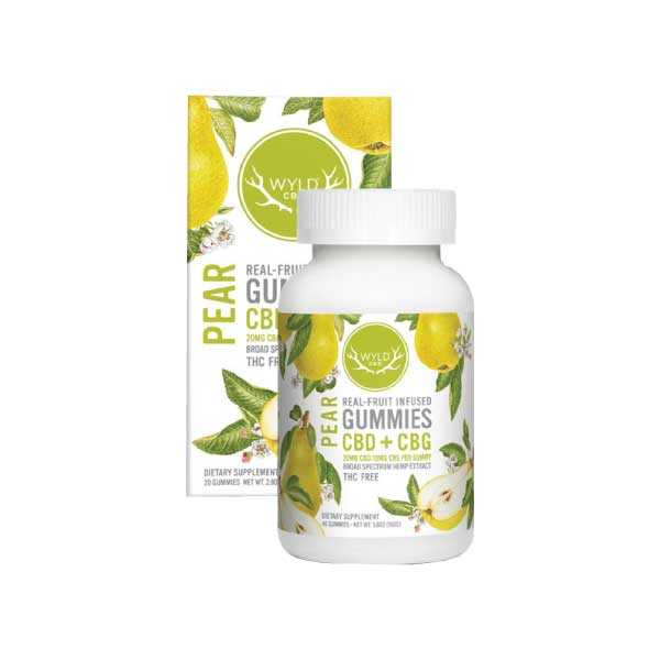 400mg Pear CBD:CBG Gummies (20-Pack) - Image 1 400mg Pear CBD:CBG Gummies (20-Pack) - Image 1
