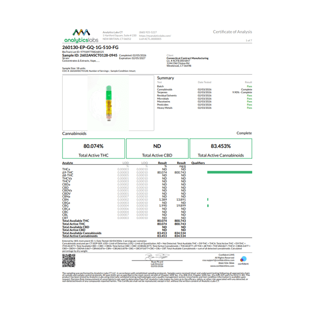 Edie Parker  Green Queen (S) Vape Cartridge  C0060000420 - Image 3