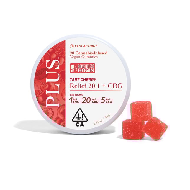 Tart Cherry Relief 20:5:1 Gummies [Solventless Rosin 20pk] - Image 2