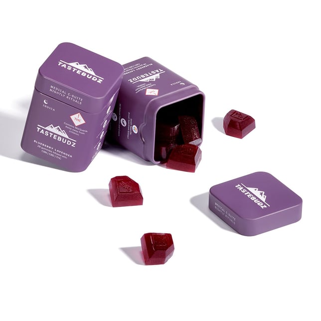 MED Blueberry Lavender Nightly Rituals Rosin Gummies | CBN | CBD | THC |(200MG) - Image 2