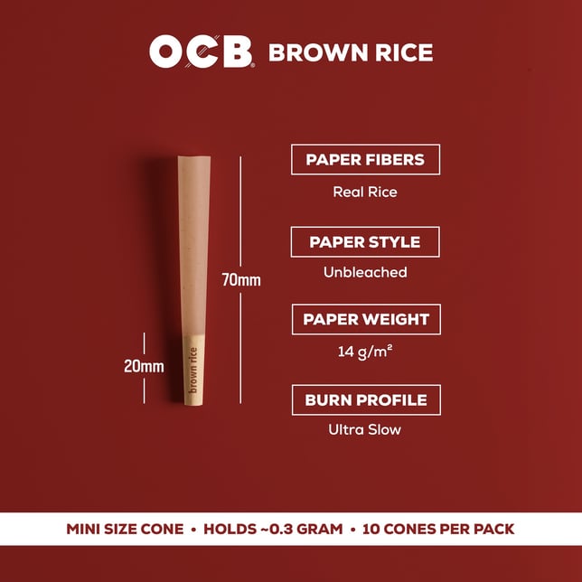 OCB® Brown Rice Cones - Mini [10pk] - Image 2