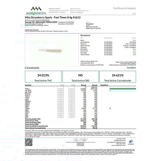 Miss Grass - Miss Strawberry (S) 0.4g Pre-Roll 1pk (0.4g) C0040001612 - Image 3