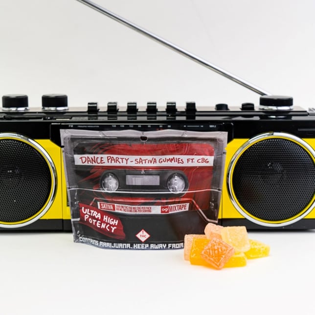 og Mixtape 10:1 Dance Party - Sativa Gummies [20pk] (2000mg THC/200mg CBG) - Image 3