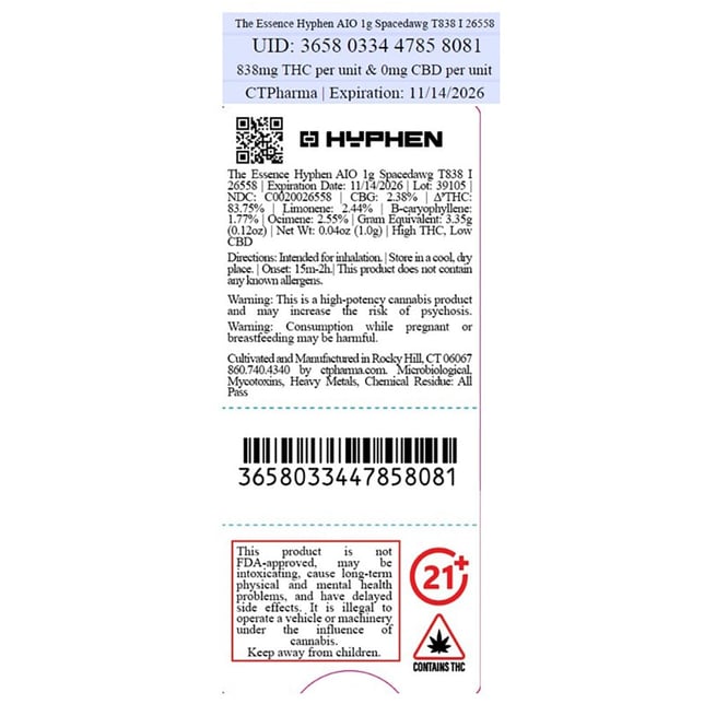 The Essence - Spacedawg (I) Hyphen Battery and Pod Bundle (1g) C0020026558 *NP - Image 4