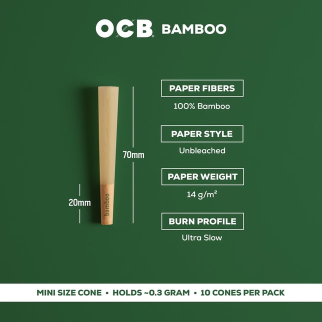 OCB® Bamboo Cones - Mini [10pk] - Image 2
