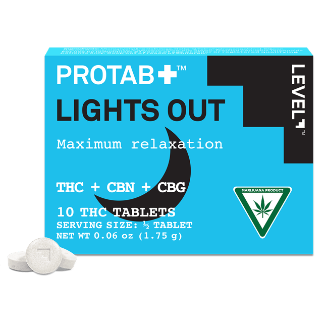 PROTAB+ LIGHTS OUT [10pk] (200mg THC/100mg CBN/30mg CBG) - Image 1