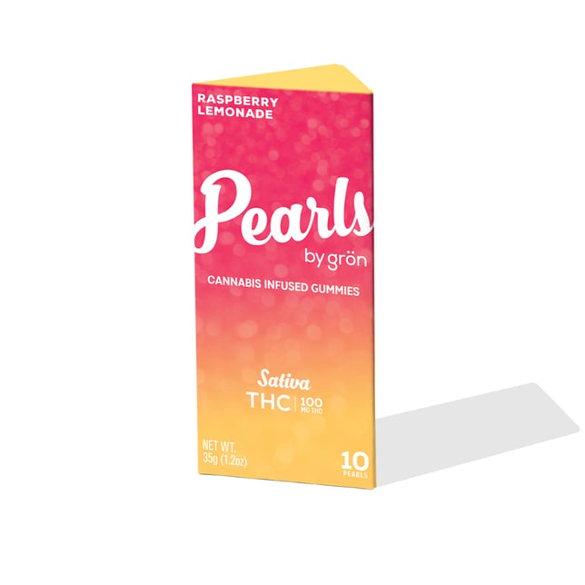 THC Raspberry Lemonade Pearls - Sativa (100mg) - Image 2