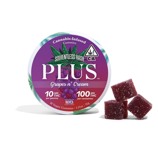 Grapes n' Cream Indica Solventless [10pk] (100mg THC) - Image 2