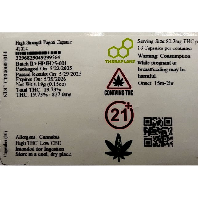 Theraplant - Pagoti (H) Capsules (82.7mg 10pk) C0040001014 - Image 2