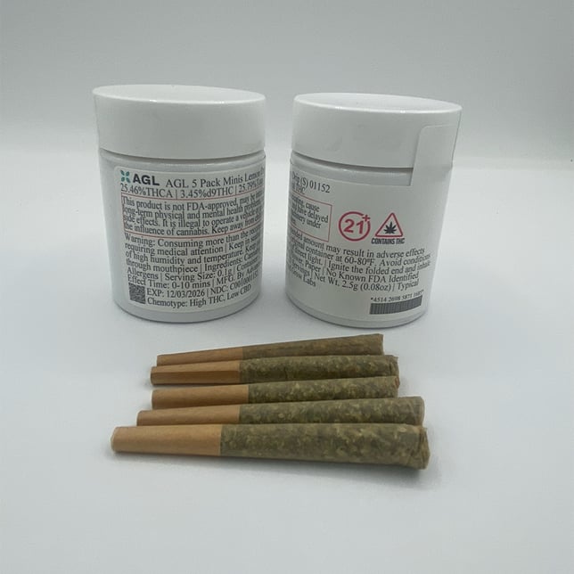 AGL - Lemon Drip (S) 0.5g Pre-Rolls 5pk (2.5g) C0010001152 - Image 2
