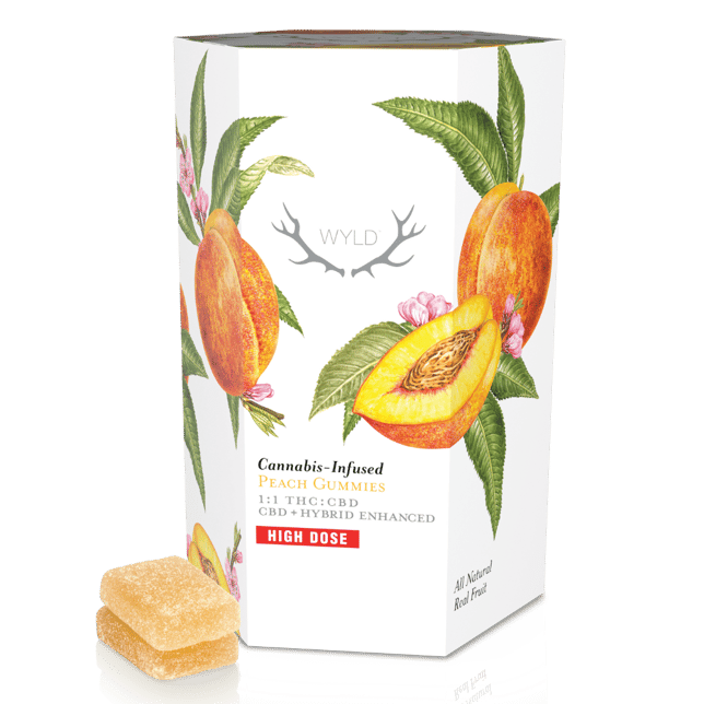 *High Dose* Peach 1:1 CBD + Hybrid Enhanced Gummies | 1000mg:1000mg - Image 1 *High Dose* Peach 1:1 CBD + Hybrid Enhanced Gummies | 1000mg:1000mg - Image 1