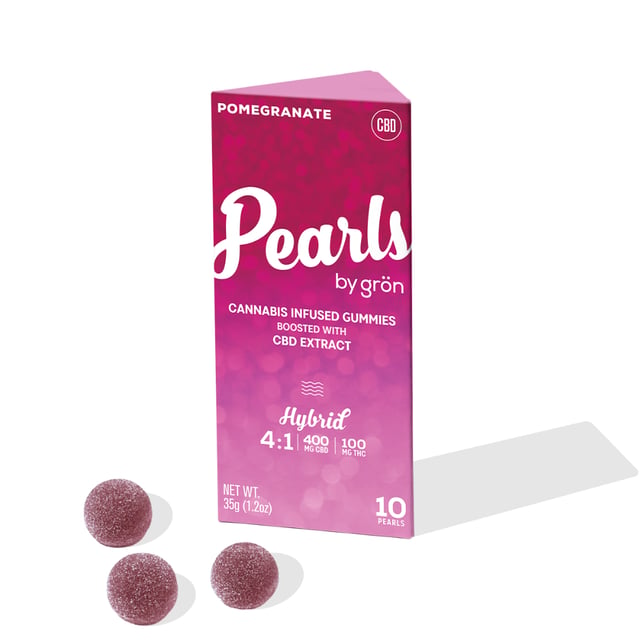 4:1 Pomegranate Pearls - Hybrid (400mg CBD /100mg THC) - Image 1 4:1 Pomegranate Pearls - Hybrid (400mg CBD /100mg THC) - Image 1