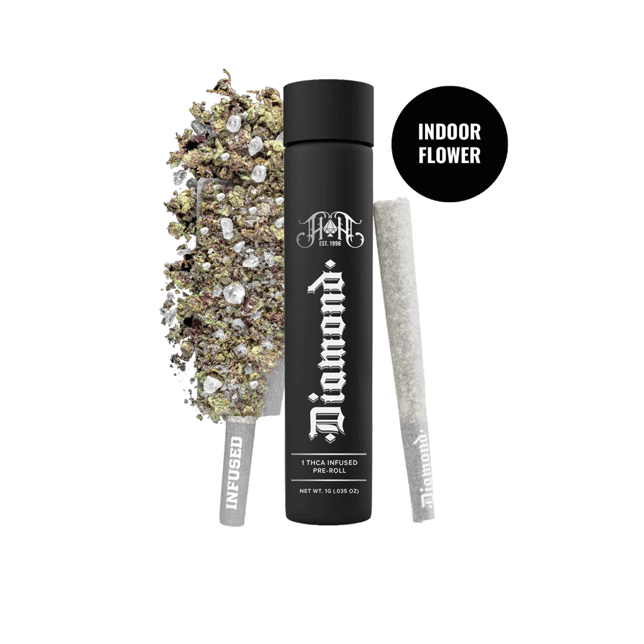 Pineapple Trainwreck | Hybrid - Diamond THCA-Infused Pre-Roll - 1G Joint - Image 1 Pineapple Trainwreck | Hybrid - Diamond THCA-Infused Pre-Roll - 1G Joint - Image 1