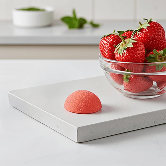 Gummies Lush Strawberry 1:1 (DOHC) Edibles - 10pk 100mg CBD | 100mg THC - Image 2 Gummies Lush Strawberry 1:1 (DOHC) Edibles - 10pk 100mg CBD | 100mg THC - Image 2
