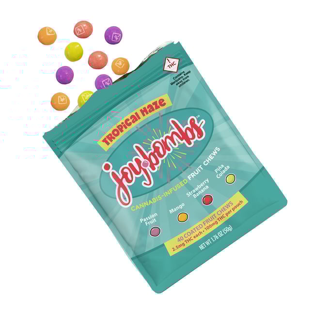 Joy Bombs Tropical Haze - 100mg THC (40pk / 2.5mg THC ea) - Image 3 Joy Bombs Tropical Haze - 100mg THC (40pk / 2.5mg THC ea) - Image 3