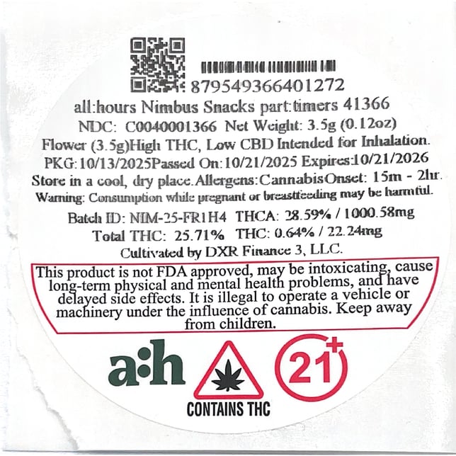 all:hours - Nimbus Snacks (S) part:timers Flower  C0040001366 - Image 2