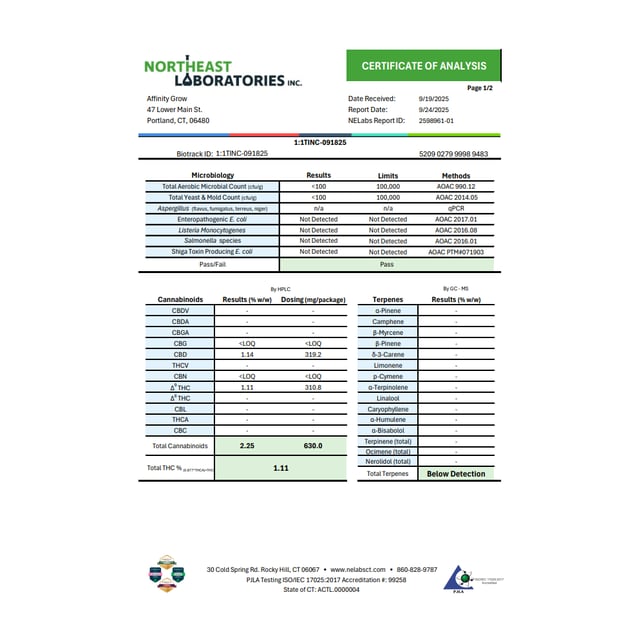 Affinity Grow - 1:1 Tincture (30mL) C0090000673 - Image 3