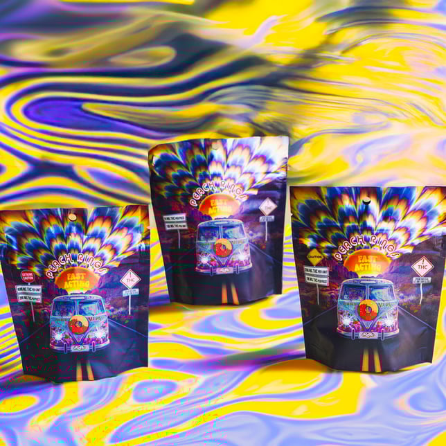 Retro Peach Rings - Fast Acting - (4000mg) - Image 6