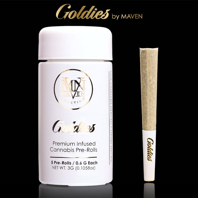 Orange Sapphire Goldies Infused Pre-Rolls 5-Pack [3g] - Image 1
