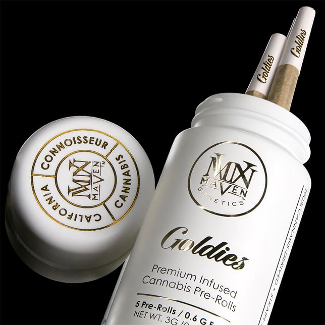 Chrome Dome Goldies Infused Pre-Rolls 5-Pack [3g] - Image 3