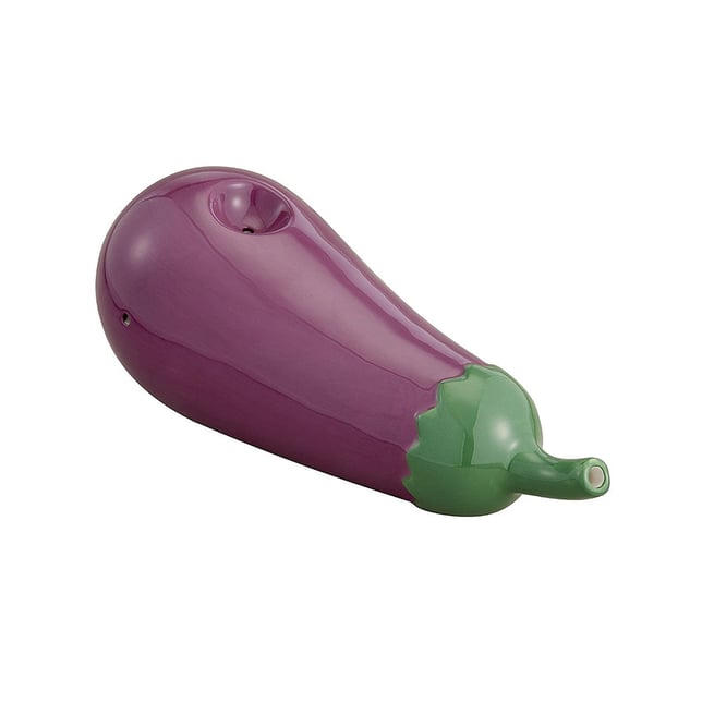 Eggplant Shaped Hand Pipe - Image 1 Eggplant Shaped Hand Pipe - Image 1
