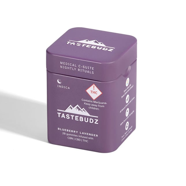 MED Blueberry Lavender Nightly Rituals Rosin Gummies | CBN | CBD | THC |(200MG) - Image 3