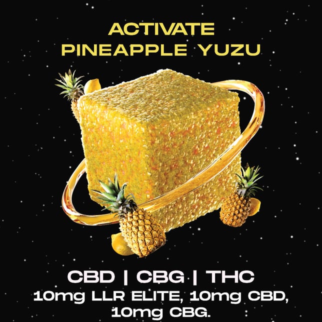 1:1:1 Pineapple Yuzu [10pk] (100mg CBD/100mg CBG/100mg THC) - Image 2