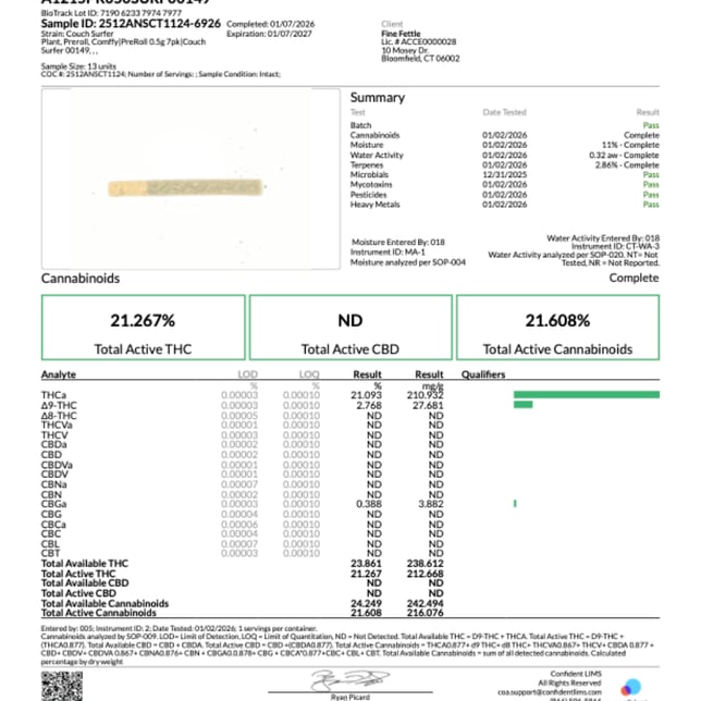 Comffy - Couch Surfer (I) 0.5g Pre-Roll 7pk (3.5g) C0140000149 - Image 3
