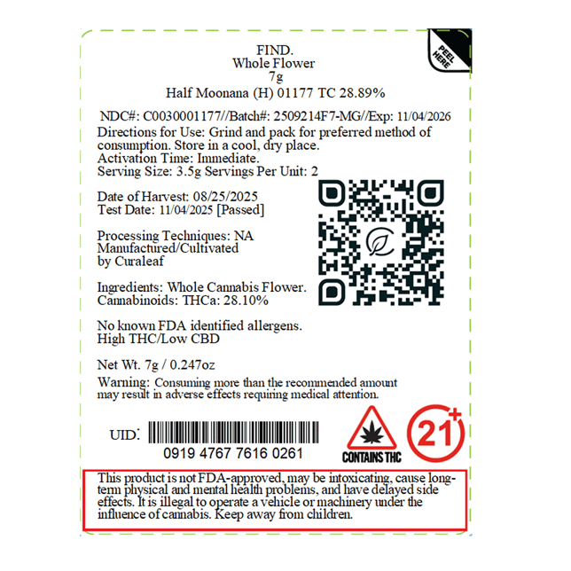 Find. - Half Moonana (H) Flower  C0030001177 - Image 2