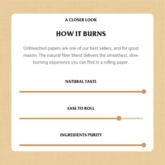 Unbleached Ultra Thin Rolling Papers - King Slim (108mm) - Image 3