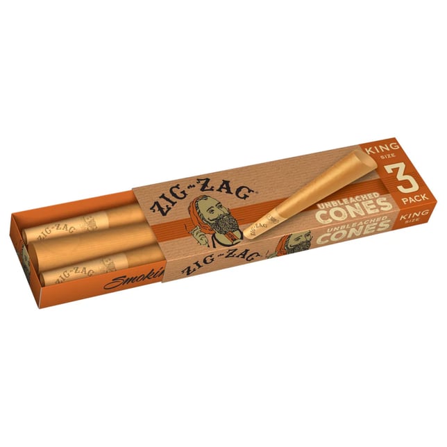 Unbleached Ultra Thin Cones - King [3pk] - Image 4