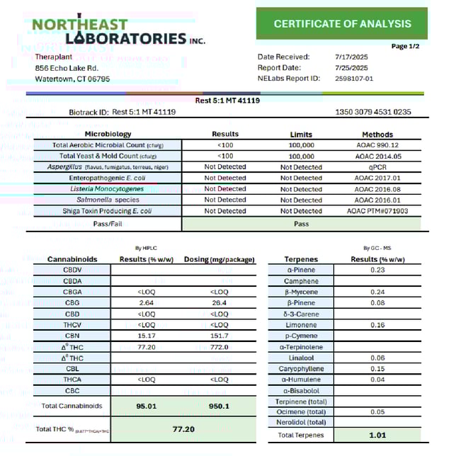 Theraplant - Rest 5:1 Mini Tank Disposable (1g) C0040001119 - Image 3 Theraplant - Rest 5:1 Mini Tank Disposable (1g) C0040001119 - Image 3