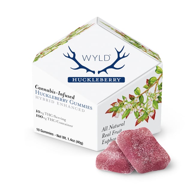 Huckleberry Hybrid Enhanced Gummies | 100mg THC - Image 1 Huckleberry Hybrid Enhanced Gummies | 100mg THC - Image 1